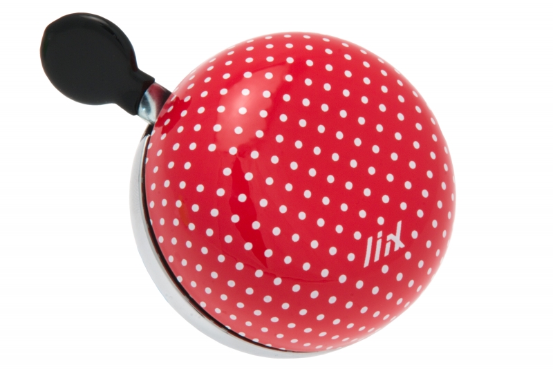 Ringklocka Cykel - Mini - Polka Dots Röd, Liix