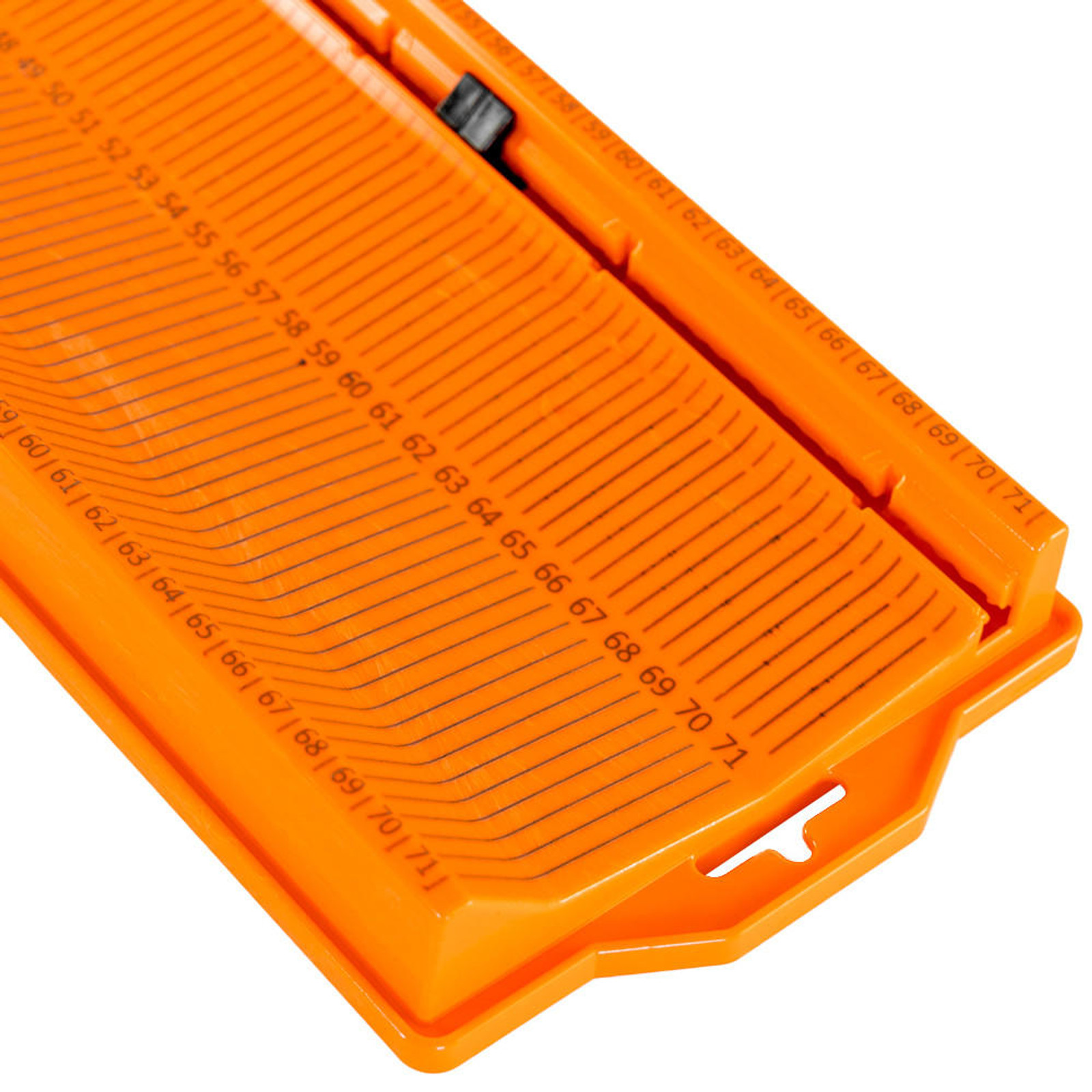 Metric LeaderBoard - 71 cm Measuring Board with Built-In Identifier Holders and Cull Tabs, Orange - 6
