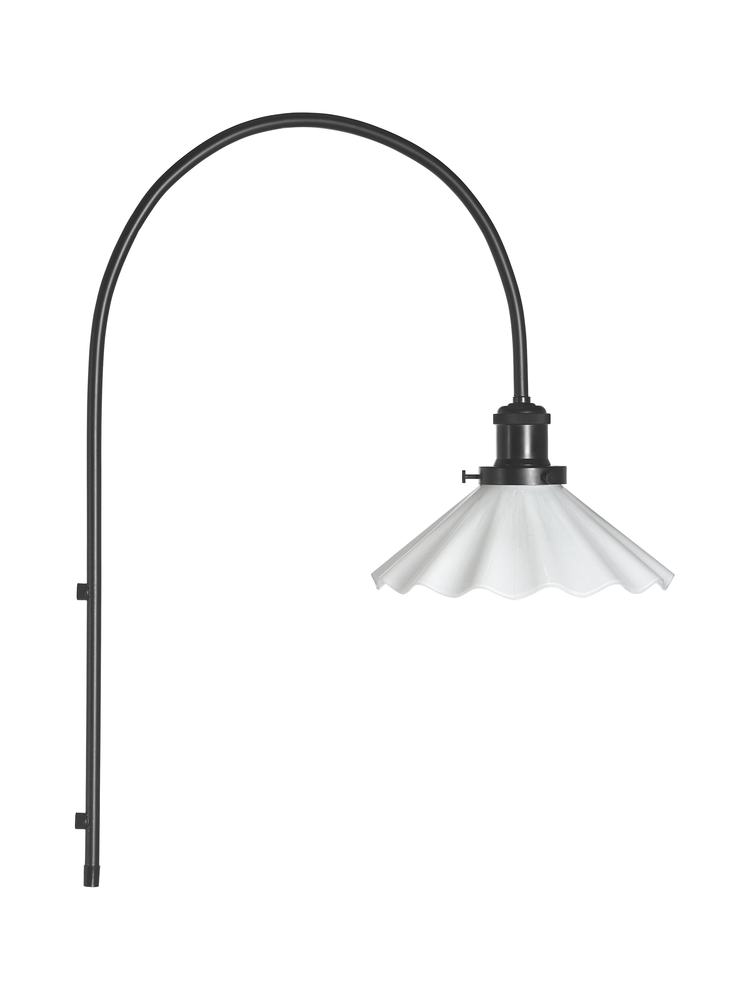 August Wall Lamp - 25 cm - Wall Lamp - Opal Pleated - 3