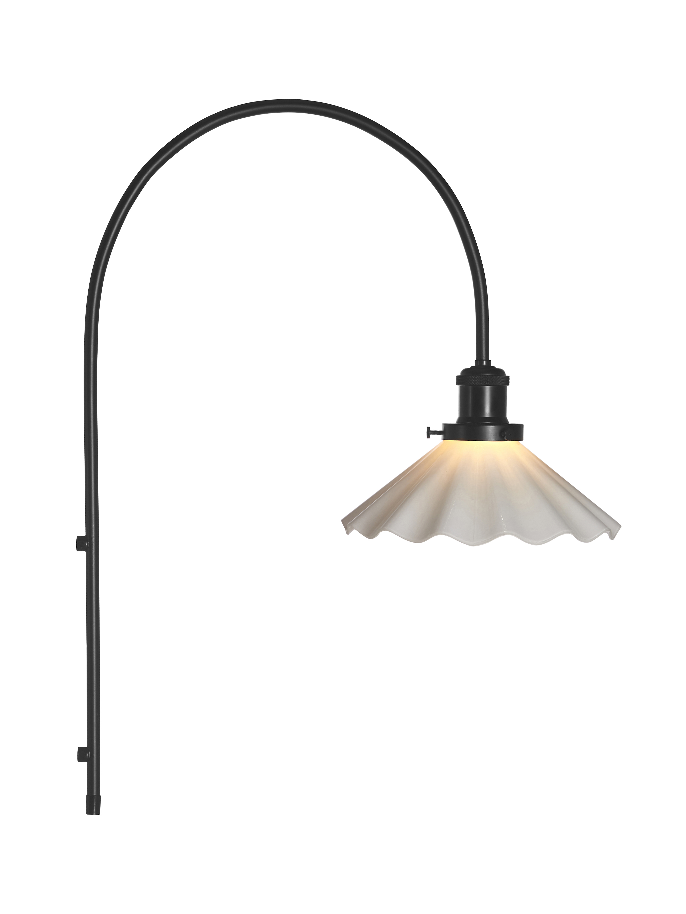 August Wall Lamp - 25 cm - Wall Lamp - Opal Pleated - 2