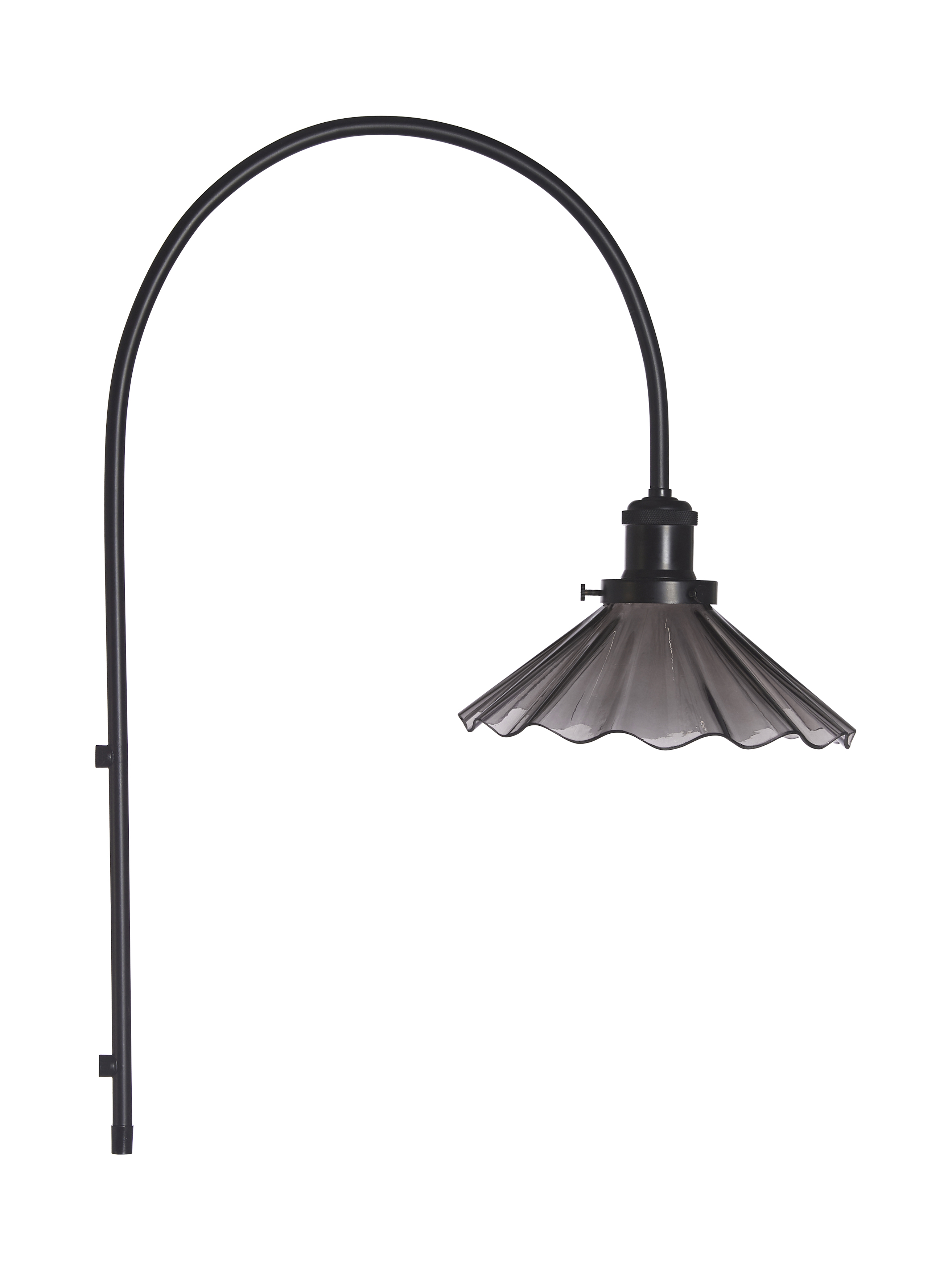 August Wall Lamp - 25 cm - Wall Lamp - Black Pleated - 2