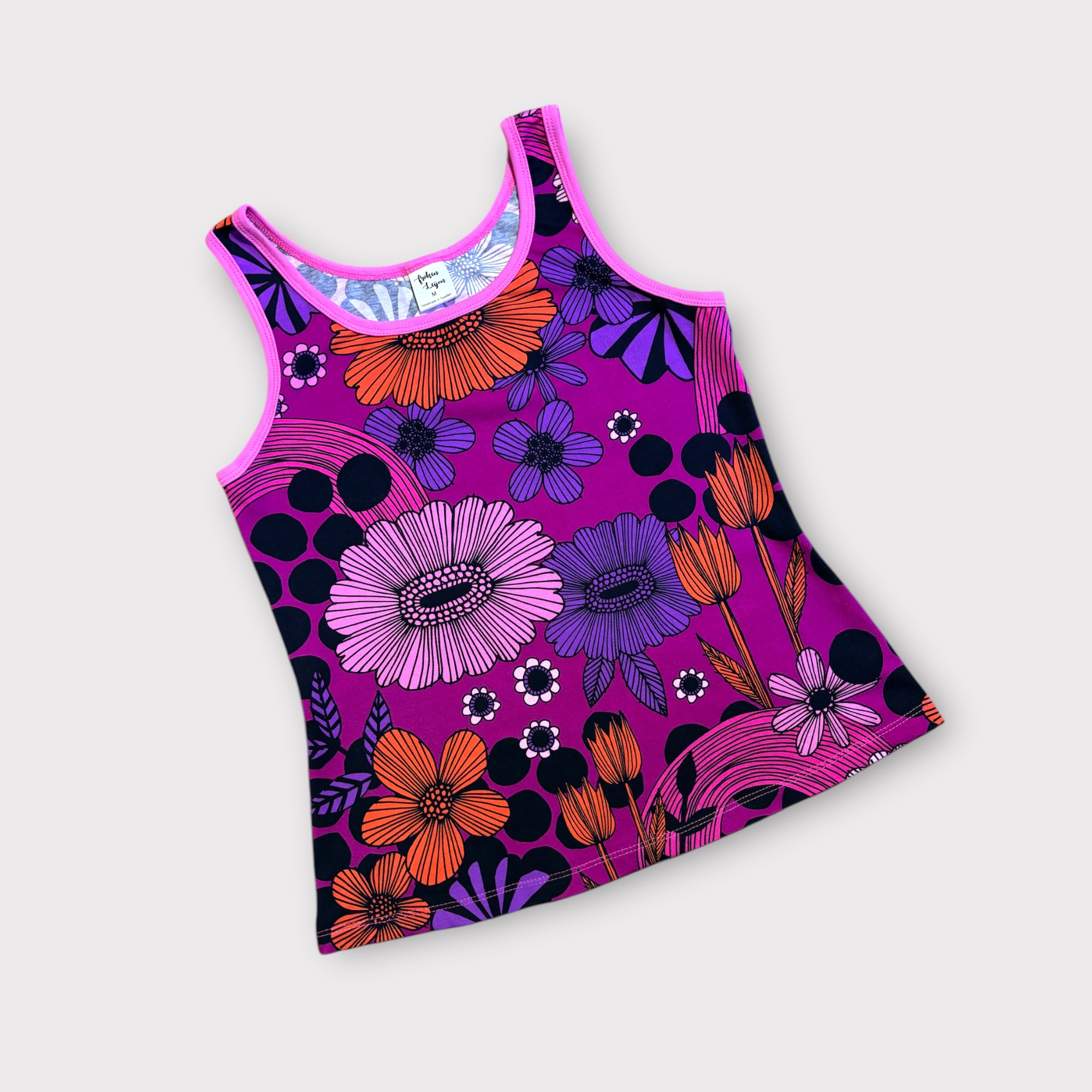 Linne ”Flower pop” cerise - 3