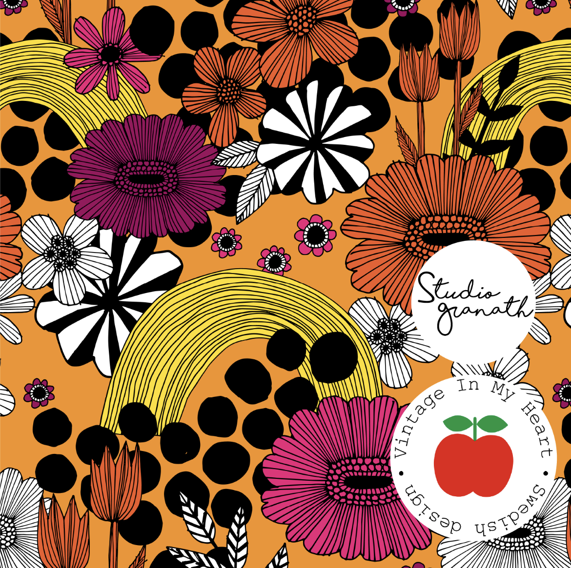 Hipstertrosa ”Flower pop”gul - 4
