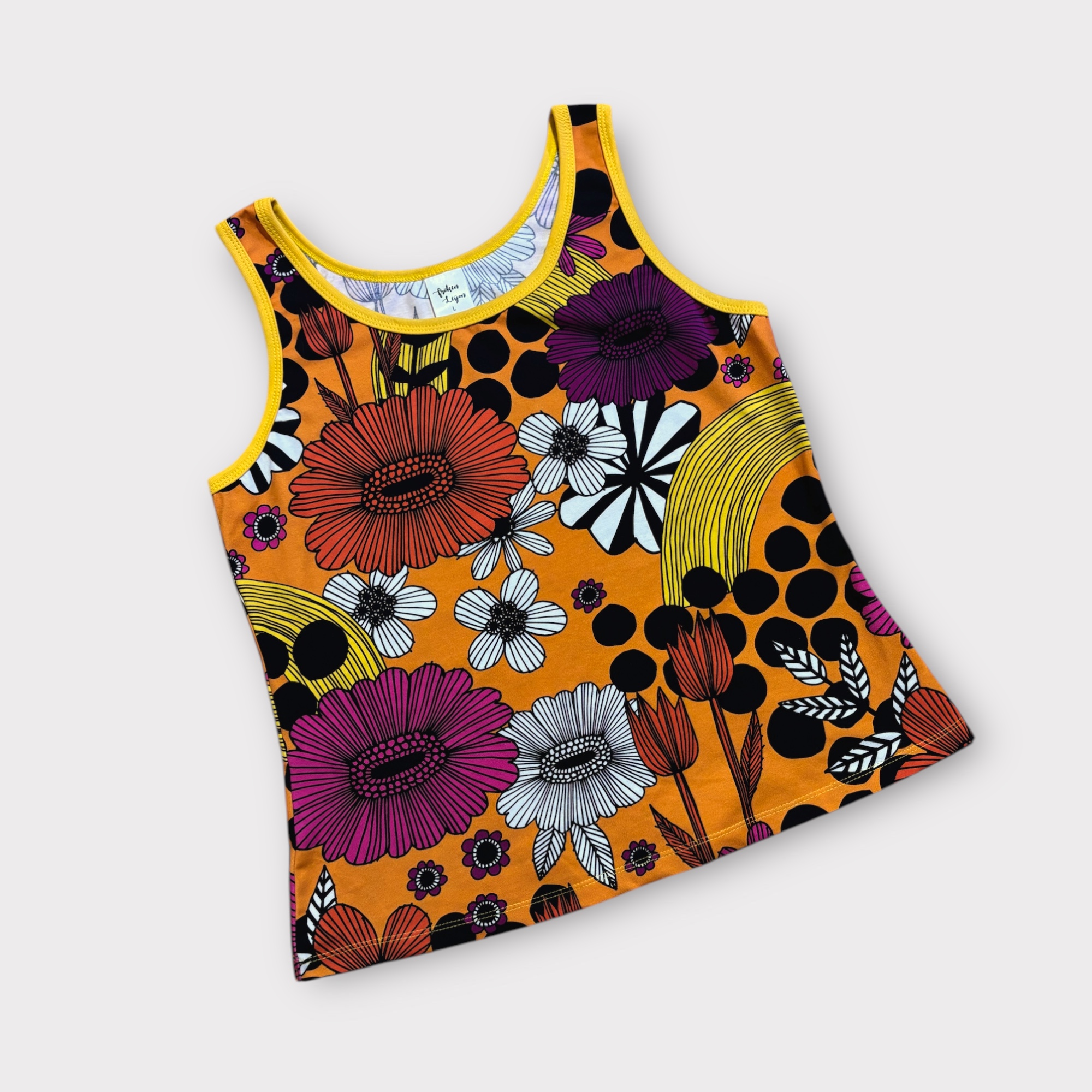 Linne ”Flower pop” gul - 5