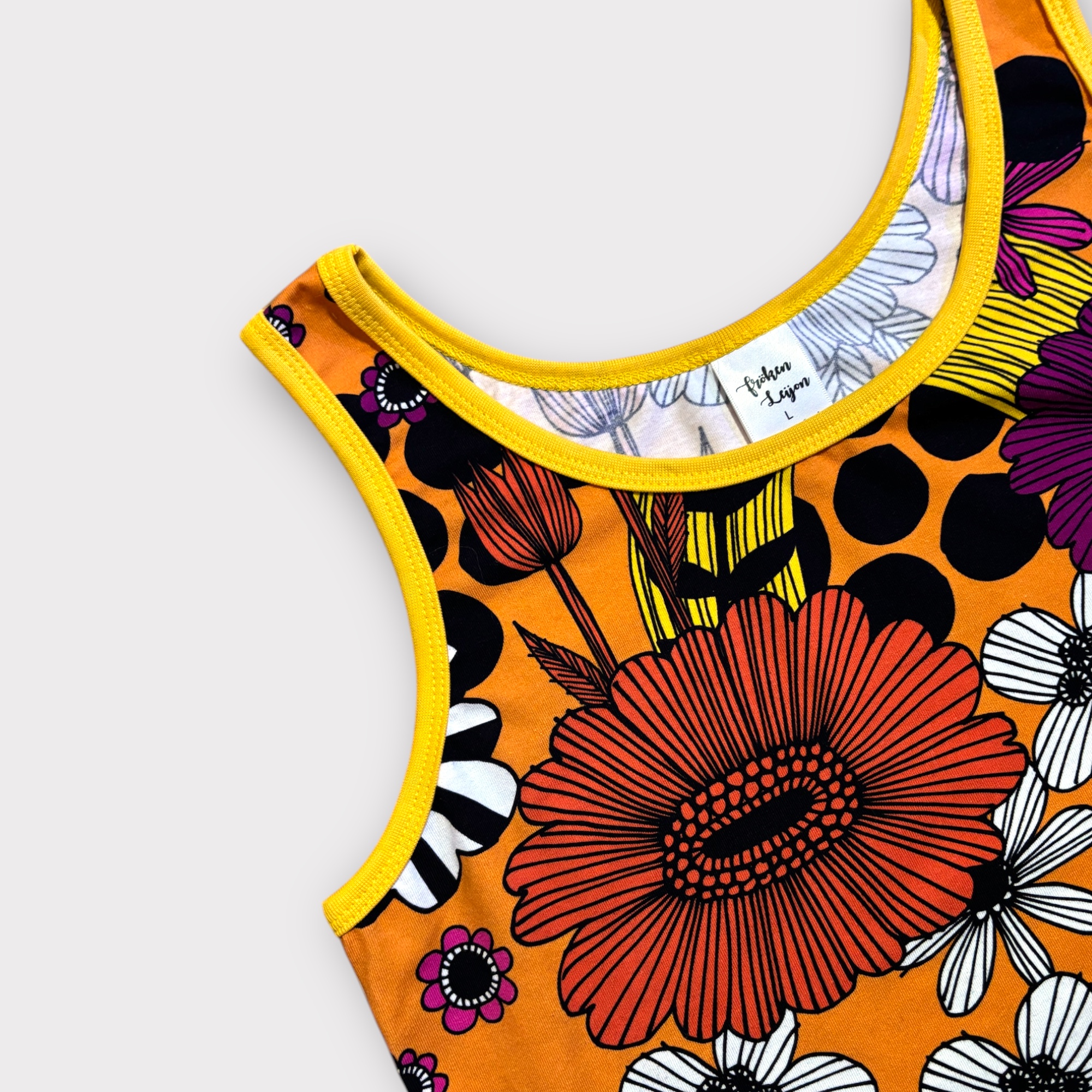 Linne ”Flower pop” gul - 6