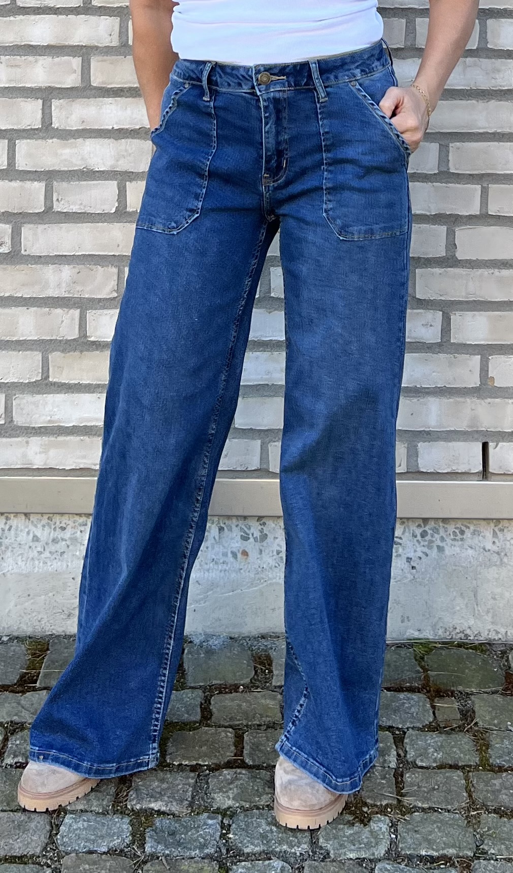 Toxik Stretchjeans Rak Mellan ny