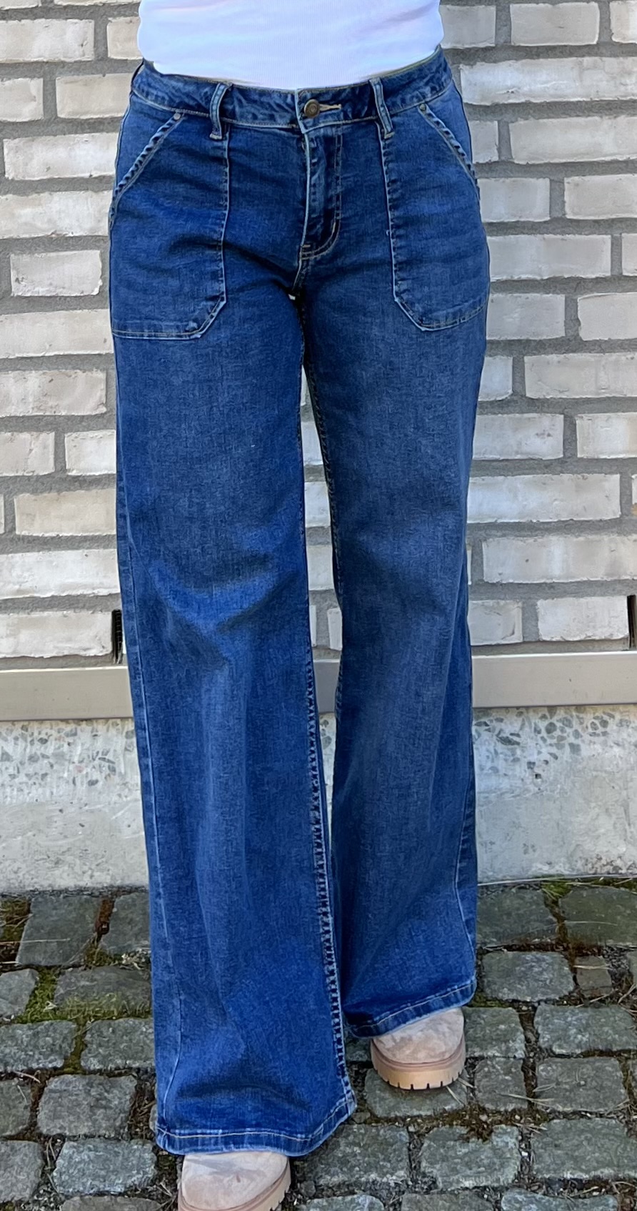 Toxik Stretchjeans Rak Mellan ny - 4