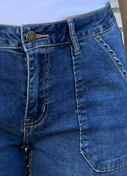 Toxik Stretchjeans Rak Mellan ny - 5