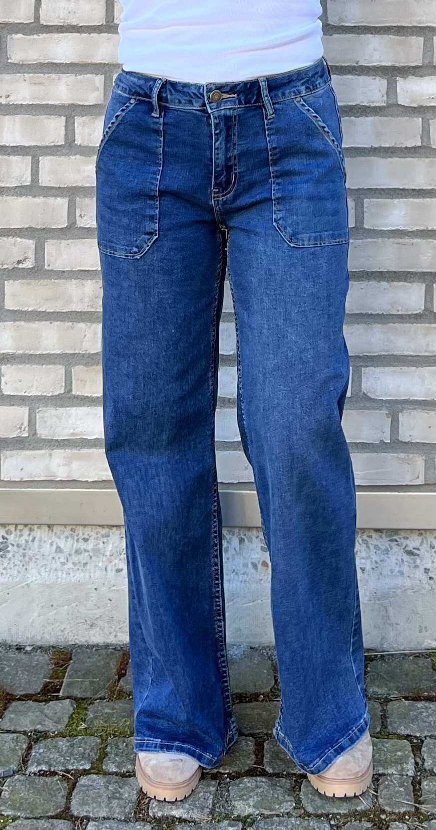 Toxik Stretchjeans Rak Mellan ny - 6