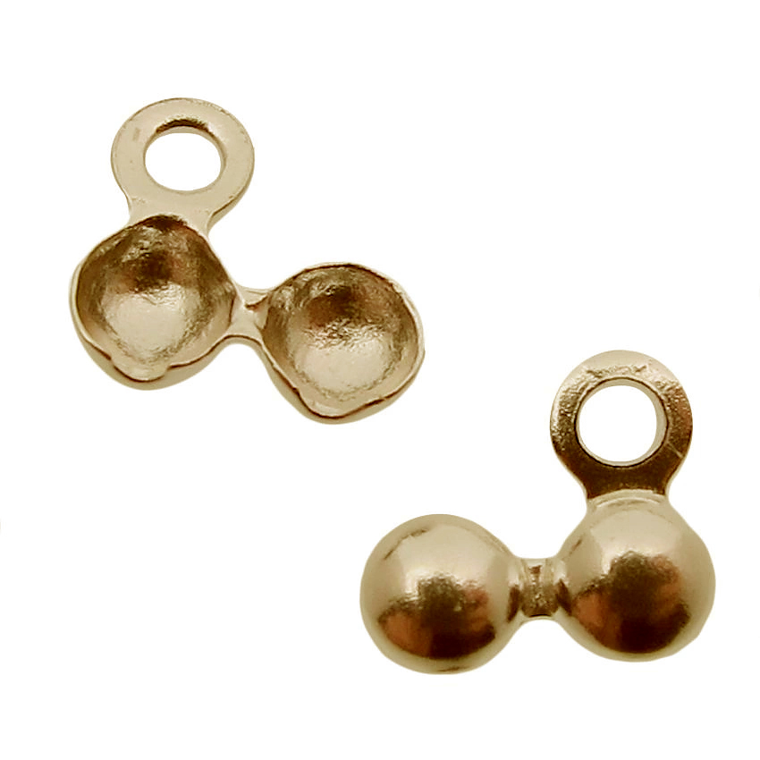 Knutgömma förgylld 3mm