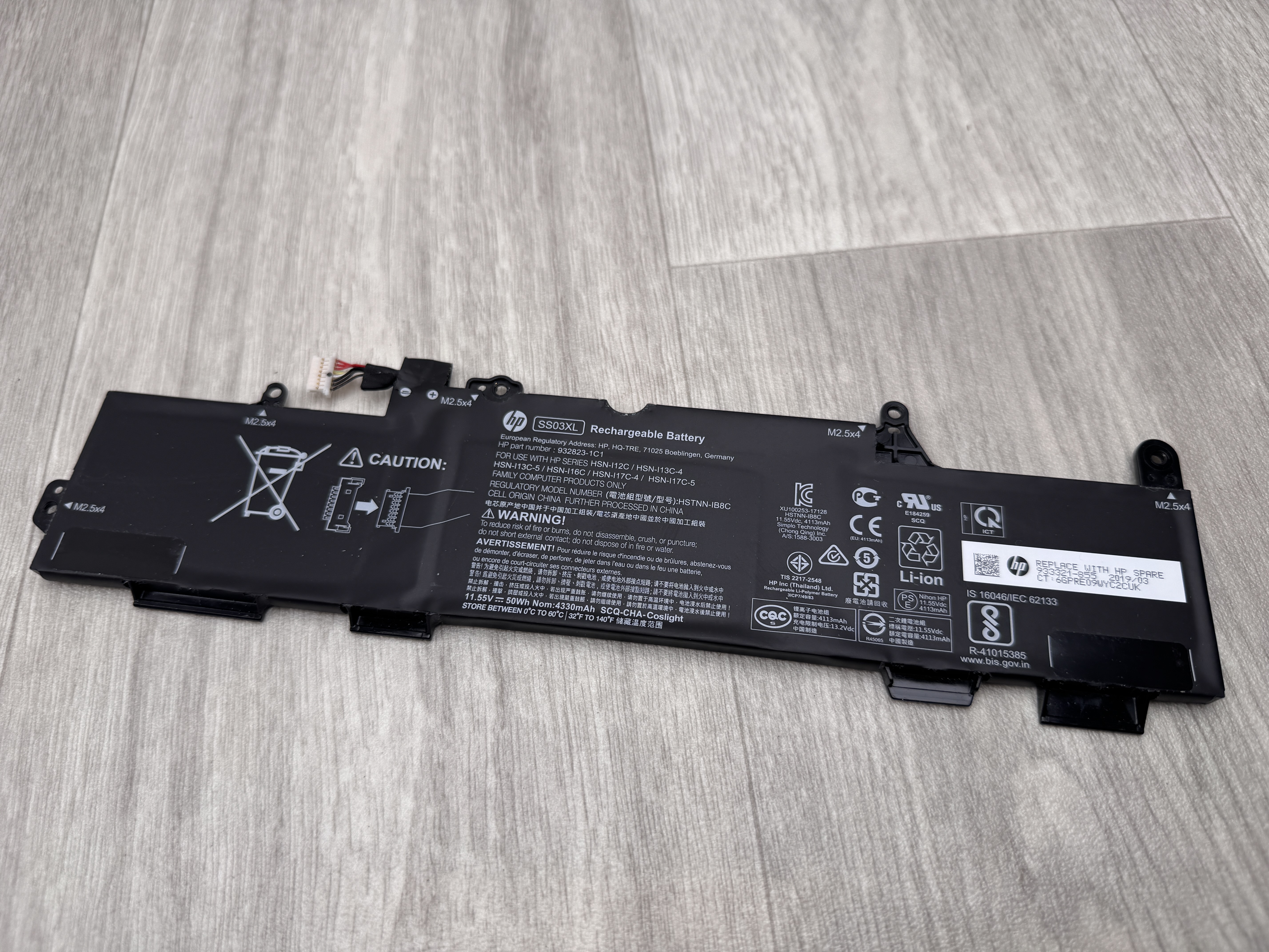 Begagmad Original SS03XL HP Batteri till EliteBook 735 745 830 840 14u G5 G6