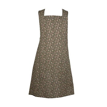 Apron Retro flowers green country style Farm romance