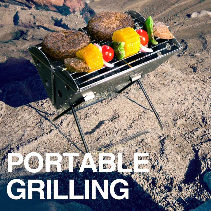 Mini Hopfällbar Grill Flatpack Grill & Firepit - 13