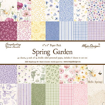 MAJA DESIGN -Spring Garden - 6x6" Paper pack 45 sheets