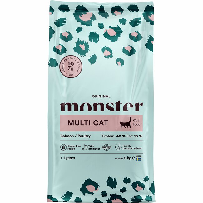 Monster Katt Original Multicat Salmon/Poultry 6 kg