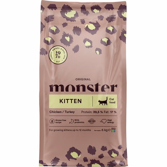 Monster Katt Original Kitten Chicken/Turkey 6 kg