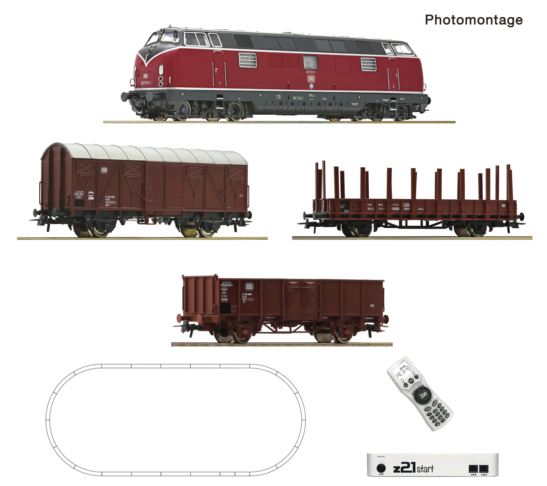 z21 start digital set class 221  goods train