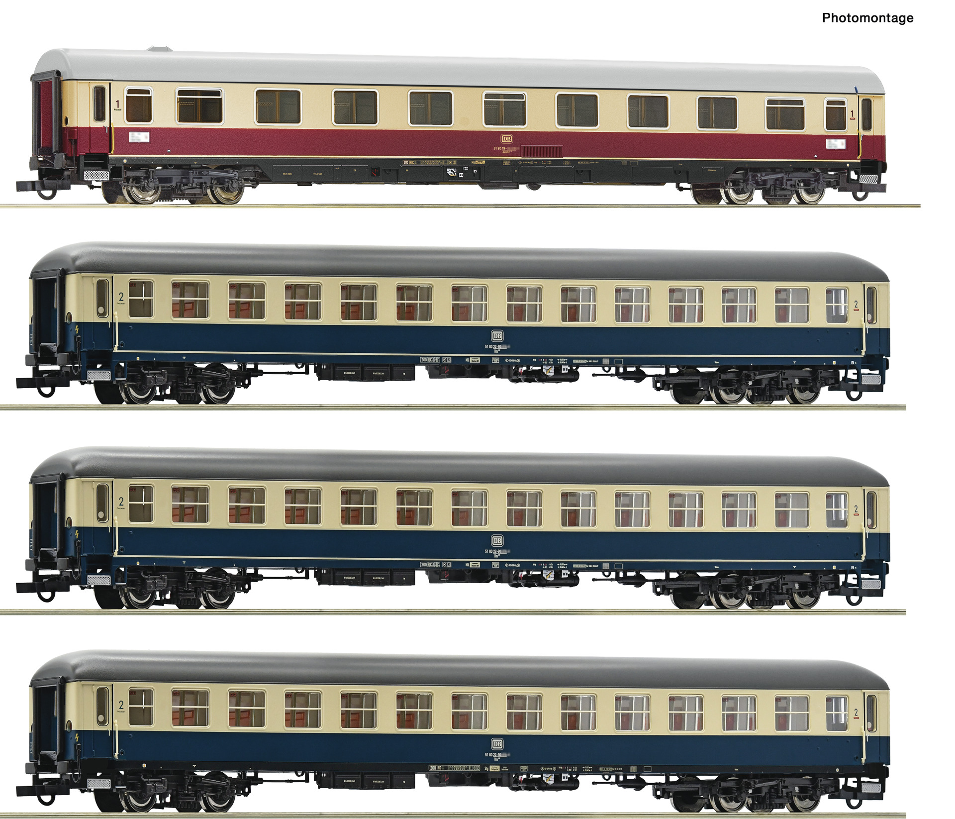 4 piece set: IC 511 "Chiemgau", DB