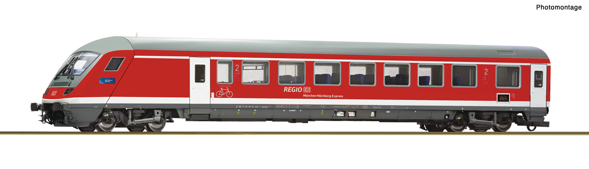 RE control cab coach, DB AG