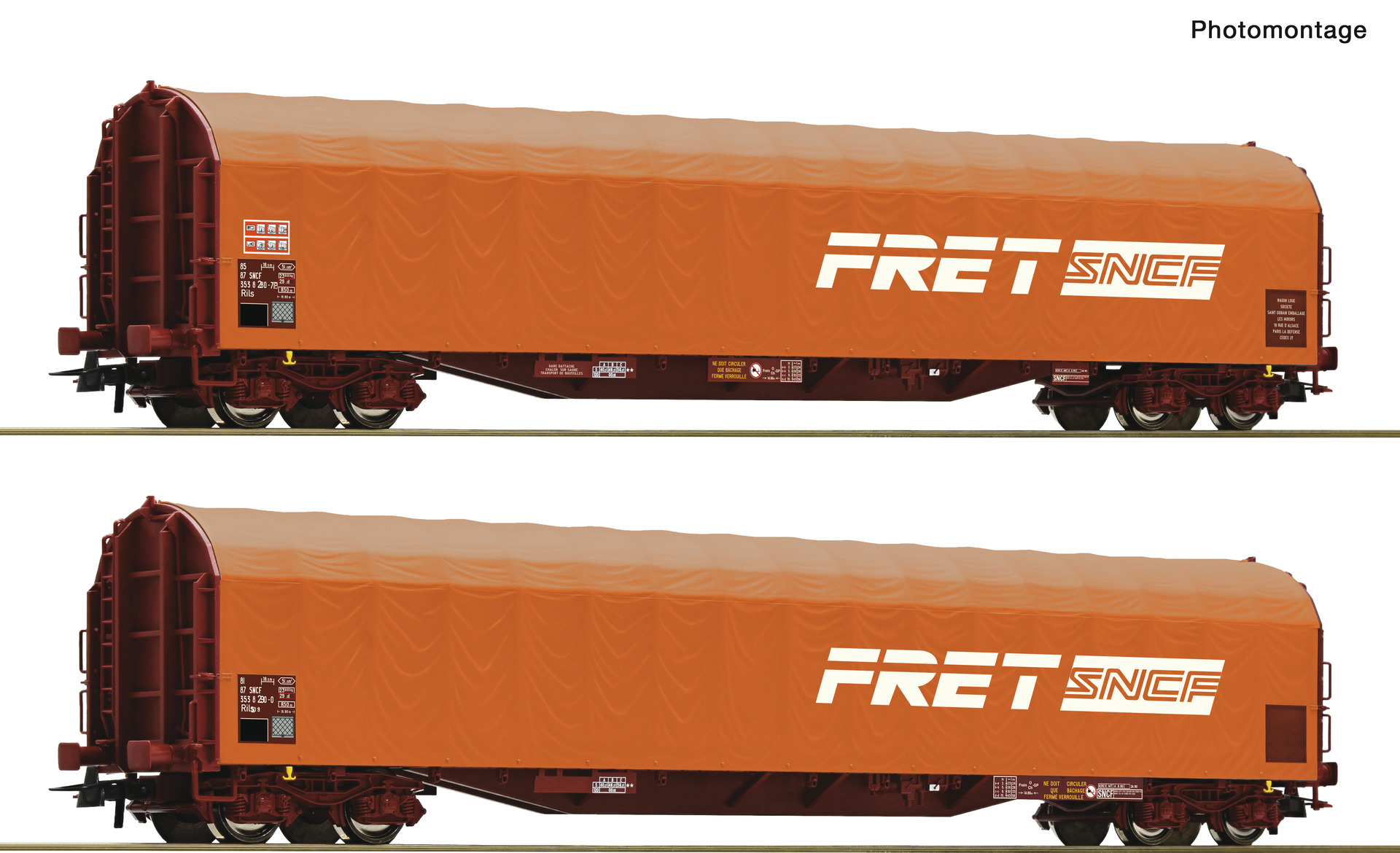 Vagnset 2x Rilns 'FRET', SNCF