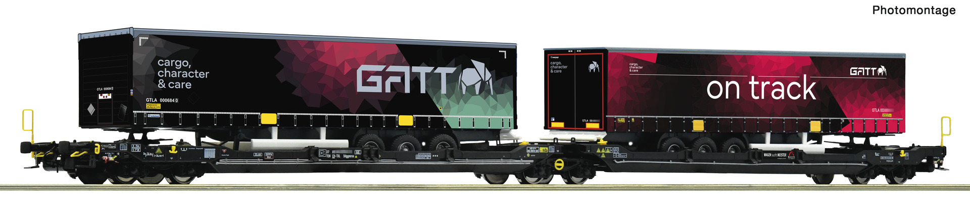 Articulated double-pocket wagon T3000e, TX Logistik
