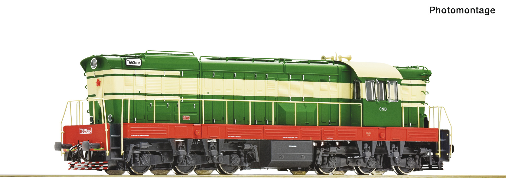 Diesel locomotive T 669.0107, CSD