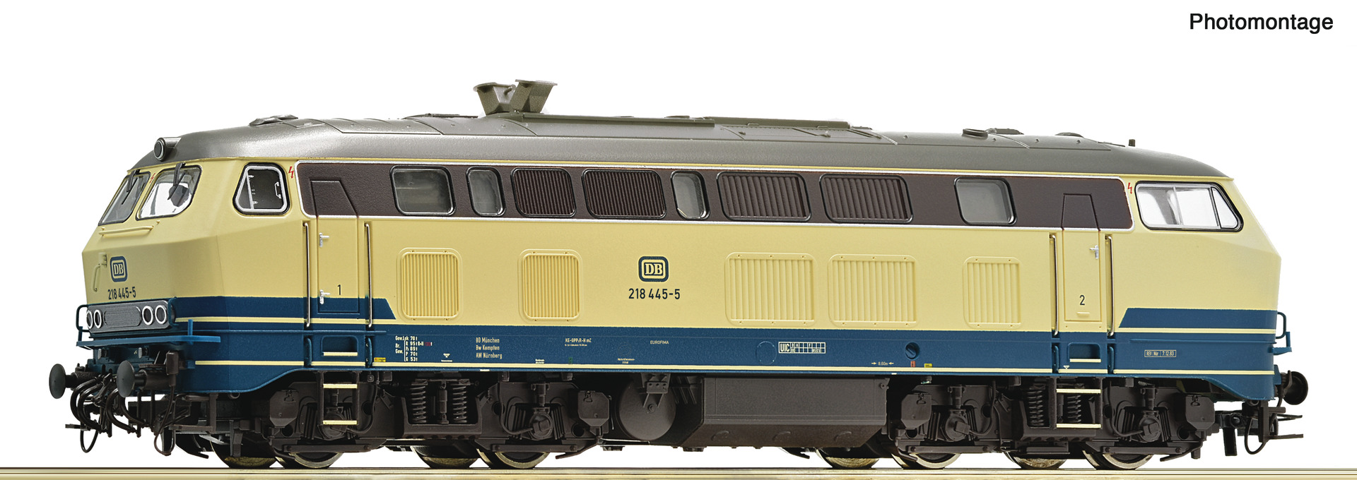 Diesel locomotive 218 445-5, DB