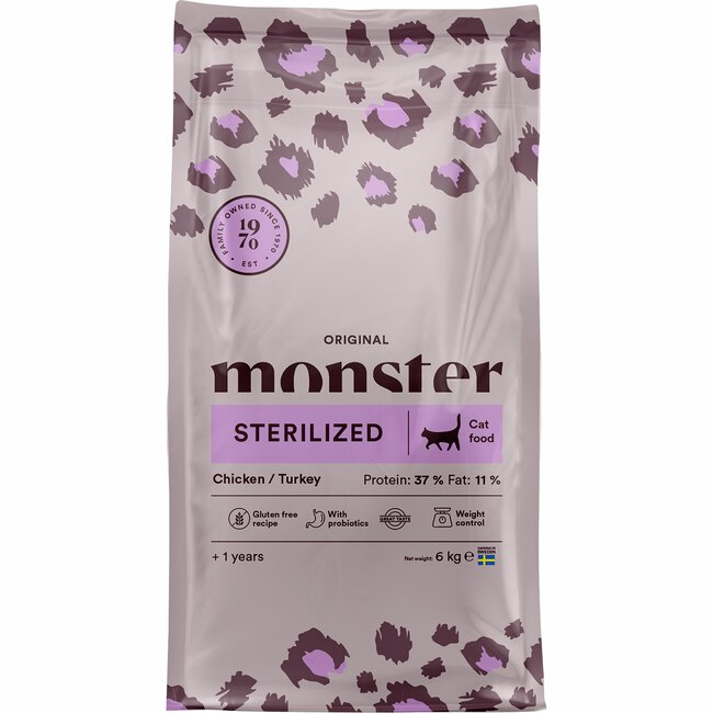 Monster Katt Original Sterilized Chicken/Turkey 6 kg