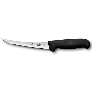 Victorinox Urbeningskniv svart Fibrox med smalt svängt skär
