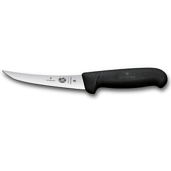 Victorinox Urbeningskniv, 12 cm, svart Fibrox, smalt