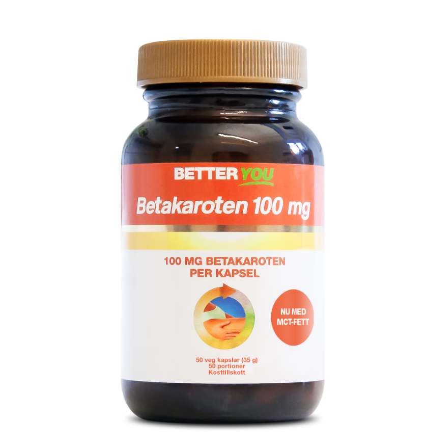 Betakaroten 100mg 50 kapslar - Better You