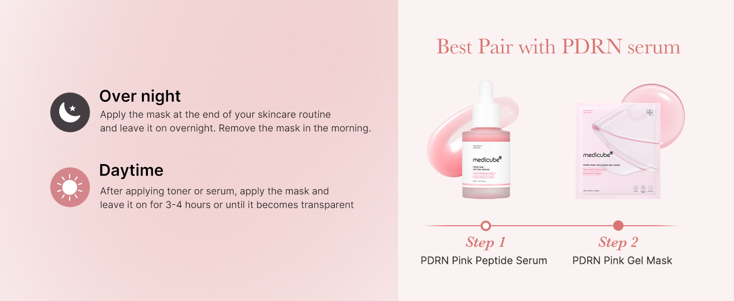 MEDICUBE -  PDRN PINK COLLAGEN GEL MASK 1 STK - 8