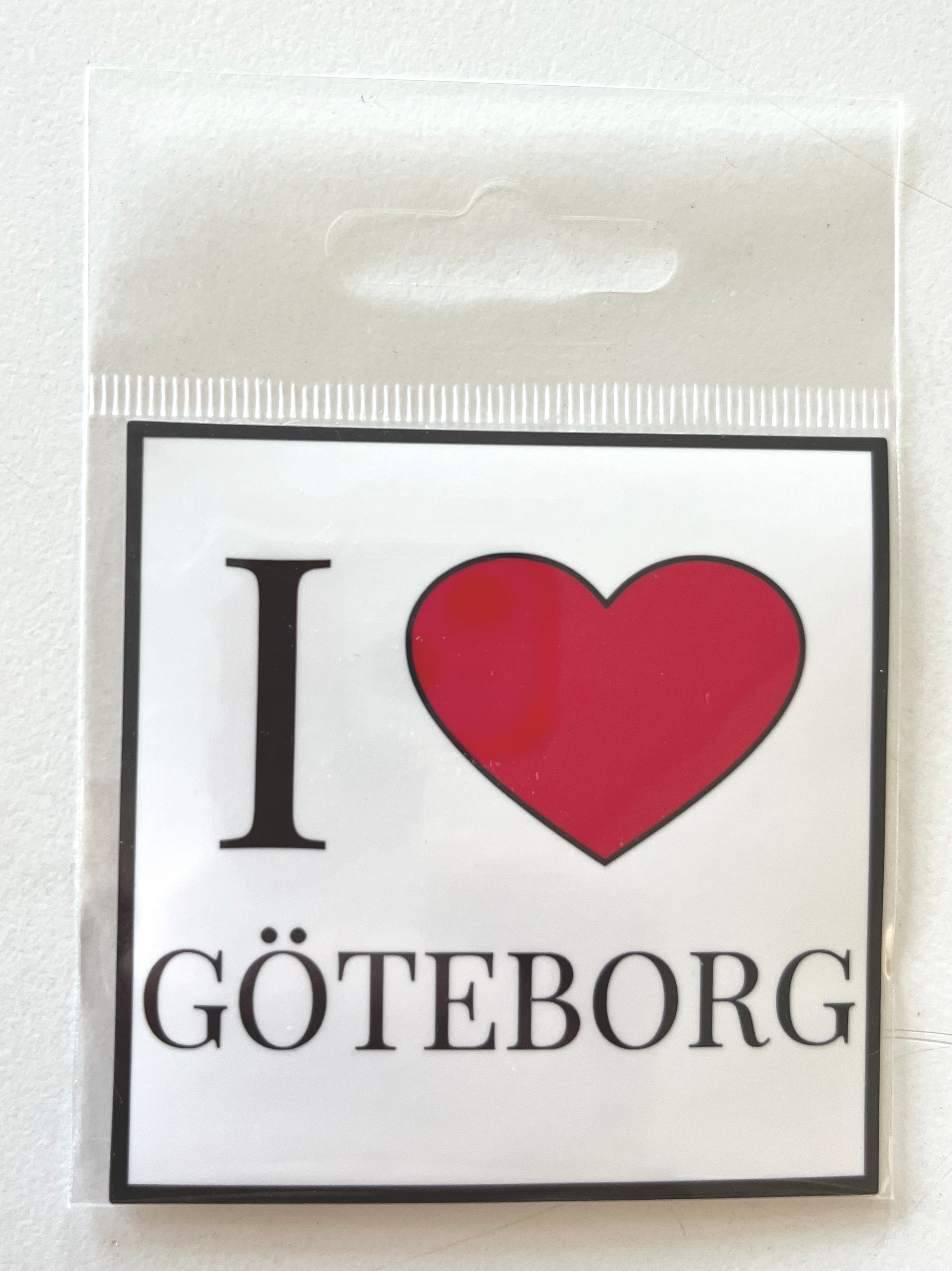 Klistermärke- I<3 Göteborg
