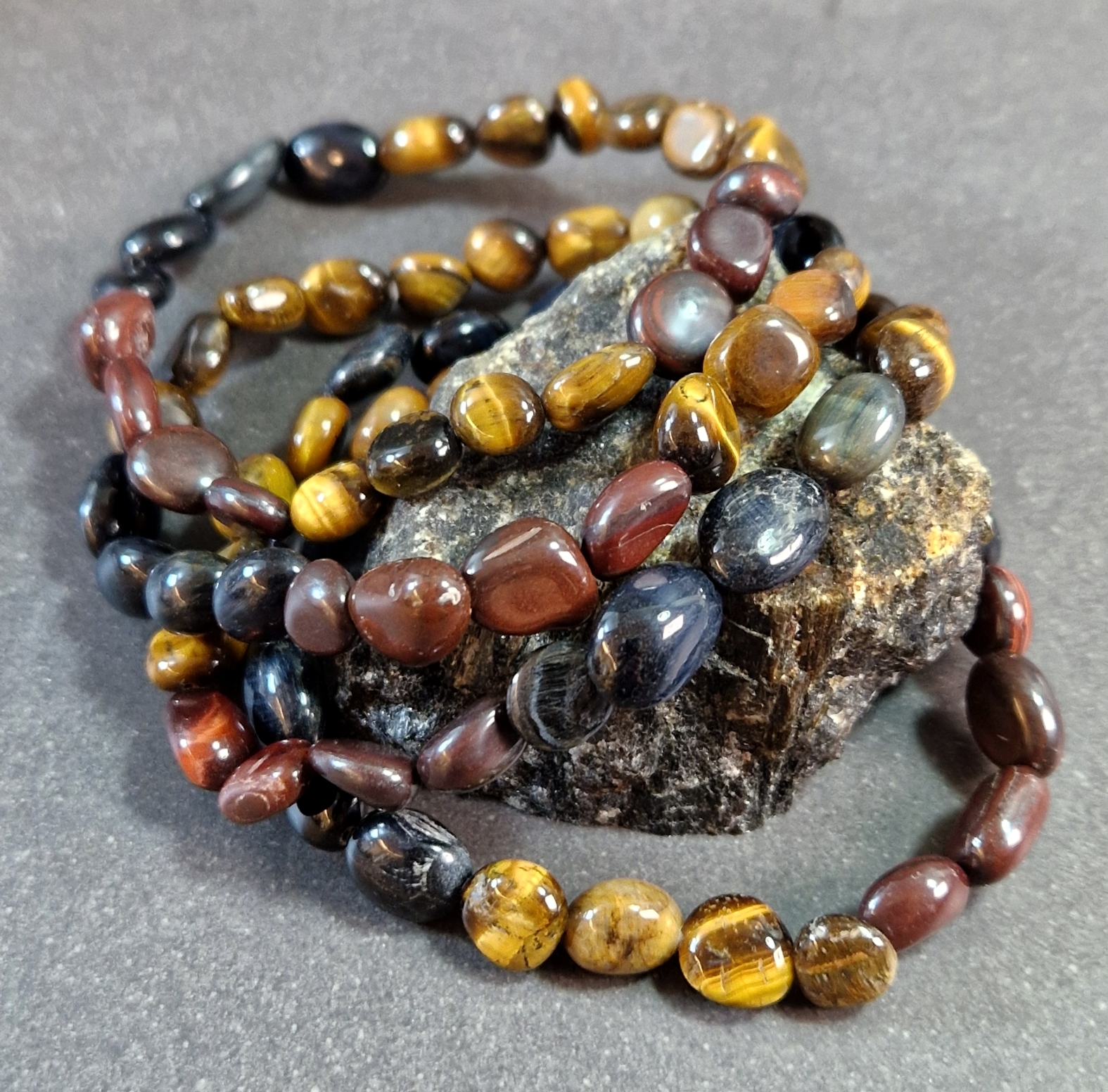 Tigeröga Mix Armband  - 2