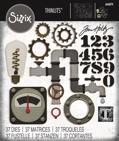 Tim Holtz Sizzix Thinlits Dies - Vault - Industrial