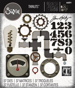 Tim Holtz Sizzix Thinlits Dies - Vault - Industrial