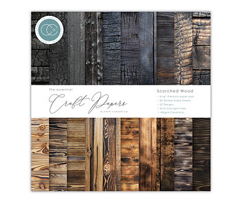 Craft Consortium Essential Craft Papers - 6x6 inch Paper pad Scorched Wood