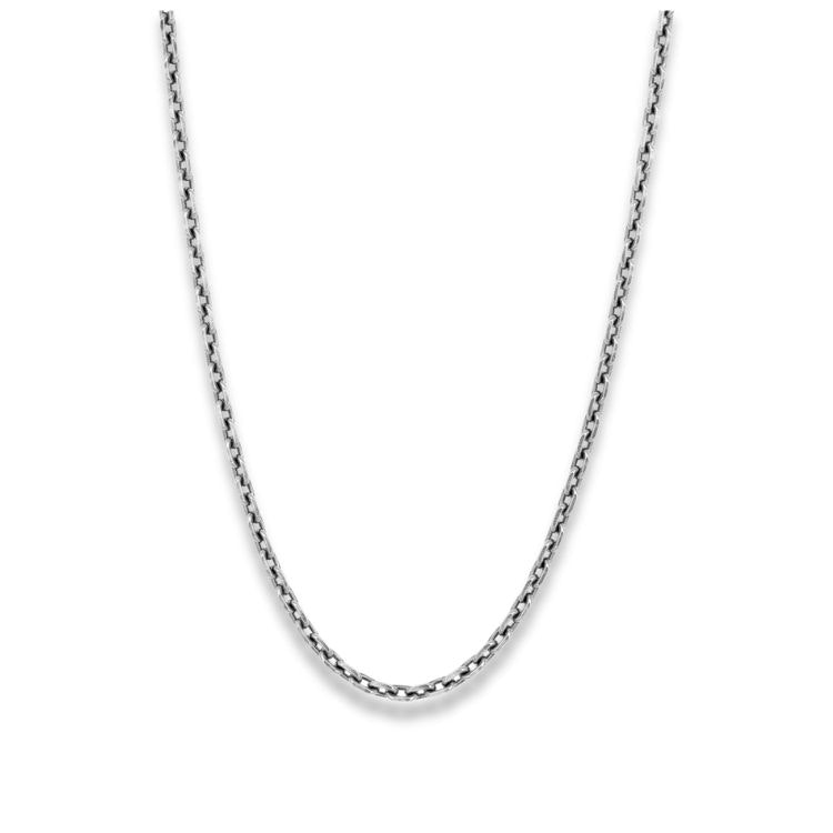 Nobel Oxiderad kedja 3mm silver