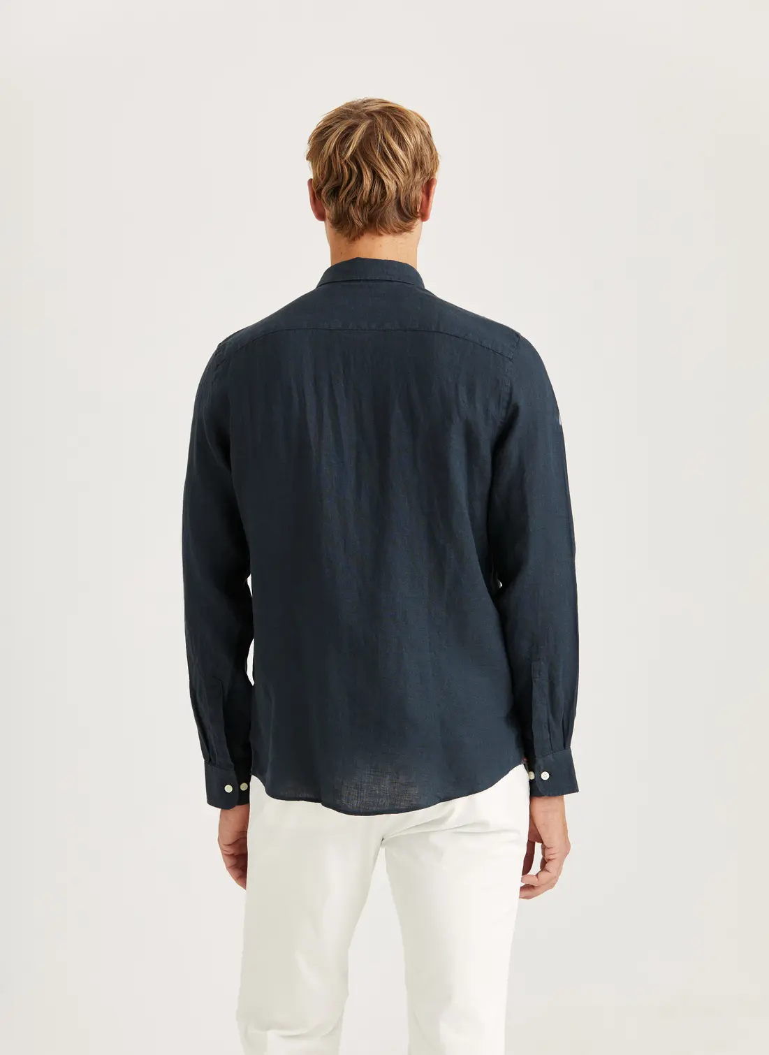 Morris - Douglas Linen Shirt Classic Fit - Blue - 2