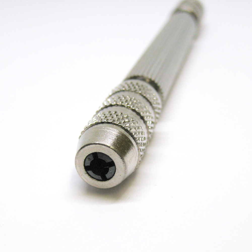 Hållare "pin vise" för uppdragsaxlar, microborrar etc, med Ø 0 - 1,2 mm / 1,7 - 2,5 mm - 3