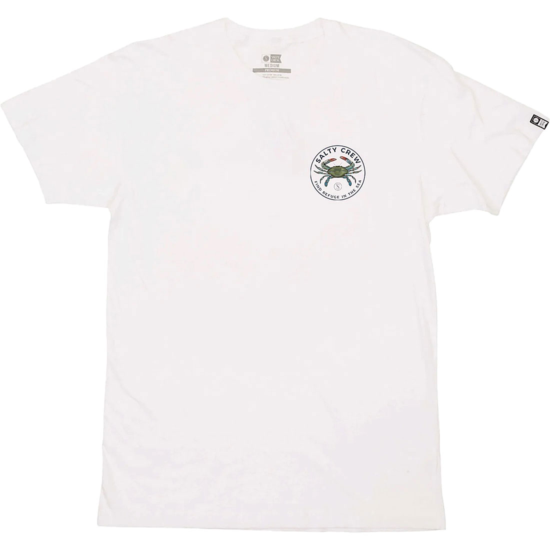 Salty Crew T-Shirt - Blue Crabber Premium White - 2