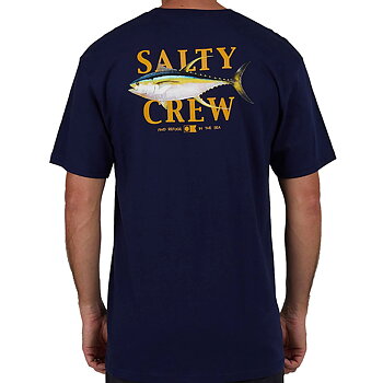 Salty Crew T-Shirt - Yellowfin Classic Navy