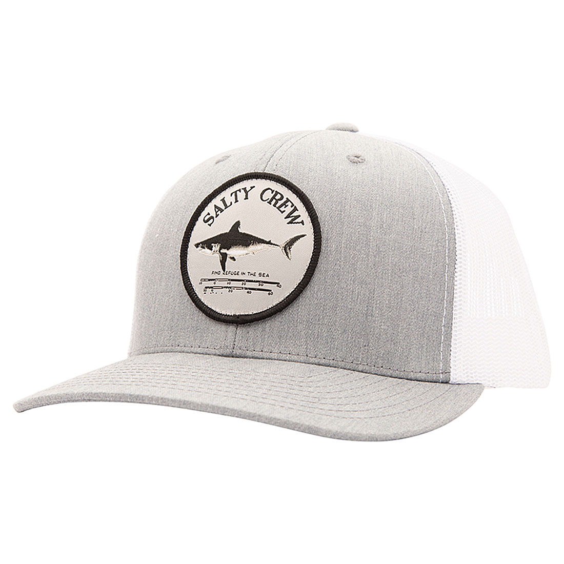Salty Crew Keps - Bruce Retro Trucker Heather Grey/White