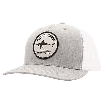 Salty Crew Cap - Bruce Retro Trucker Heather Grey/White
