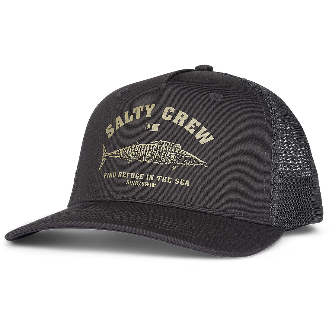 Salty Crew Keps - Wahoo Stomp Retro Trucker Charcoal