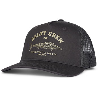 Salty Crew Cap - Wahoo Stomp Retro Trucker Charcoal