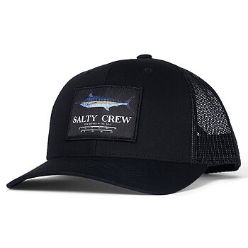 Salty Crew Cap - Marlin Mount Retro Trucker Black