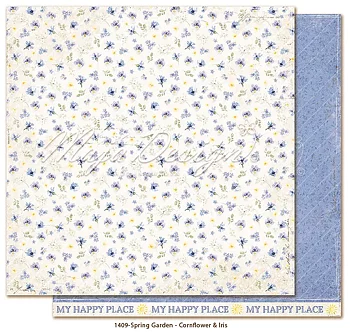 MD 1409 Spring Garden -Cornflower & Iris