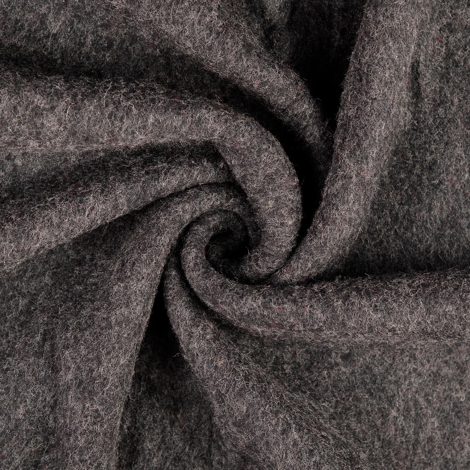 WOOL FLECCE - DARK GRAY/CHARCOAL