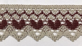 Beige/vin Uddspets 50